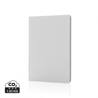 Logo trade business gifts image of: A5 Impact stone paper hardcover notebook