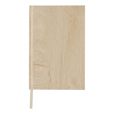 Logo trade promotional merchandise picture of: Kavana wood print A5 notebook