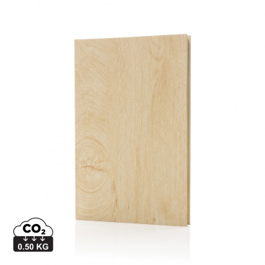 Logotrade advertising products photo of: Kavana wood print A5 notebook