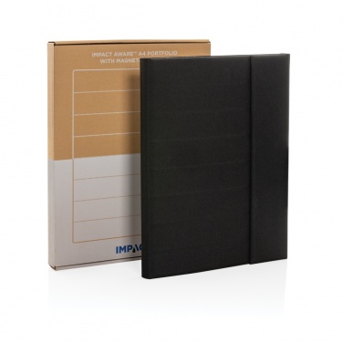 Logo trade business gift photo of: Impact Aware™ A4 portfolio with magnetic closure