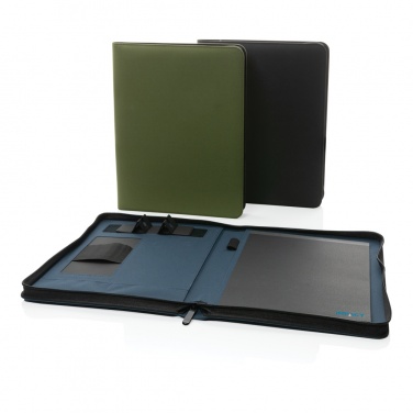 Logotrade promotional merchandise image of: Impact Aware™ deluxe 300D tech portfolio with zipper