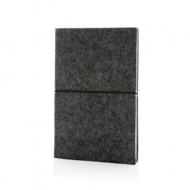 Logotrade promotional giveaway picture of: GRS certified recycled felt A5 softcover notebook