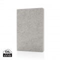 Phrase GRS certified recycled felt A5 notebook, grey