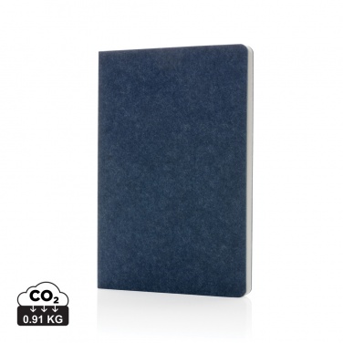 Logo trade corporate gift photo of: Phrase GRS certified recycled felt A5 notebook