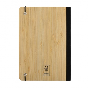 Logo trade promotional merchandise image of: Scribe bamboo A5 Notebook