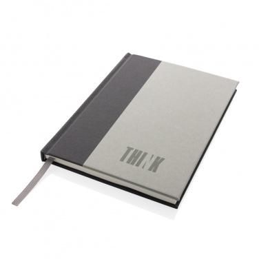 Logo trade promotional item photo of: Words GRS certified RPET & Kraft A5 notebook