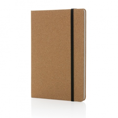 Logo trade promotional products image of: Stoneleaf A5 cork and stonepaper notebook