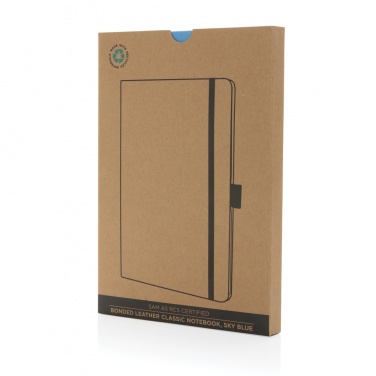 Logo trade promotional items image of: Sam A5 RCS certified bonded leather classic notebook