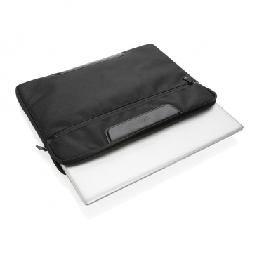 Logo trade promotional items image of: Swiss Peak AWARE™ RPET Voyager 15.6" laptop sleeve