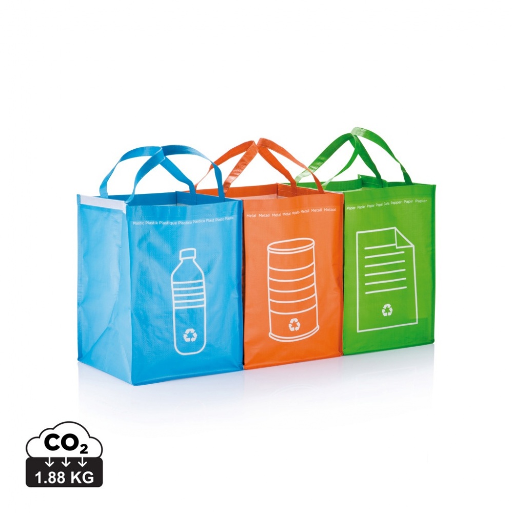 Logo trade promotional items picture of: 3pcs recycle waste bags