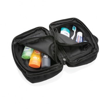 Logo trade promotional giveaway photo of: Swiss Peak AWARE™ RPET Voyager toiletry bag