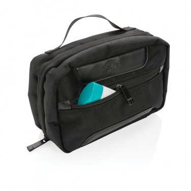 Logo trade corporate gift photo of: Swiss Peak AWARE™ RPET Voyager toiletry bag