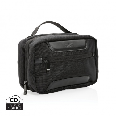 Logo trade advertising products picture of: Swiss Peak AWARE™ RPET Voyager toiletry bag