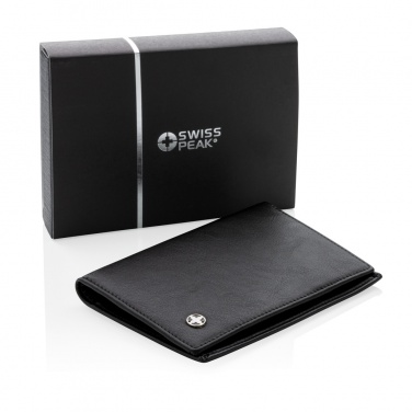 Logo trade business gifts image of: RFID anti-skimming passport holder