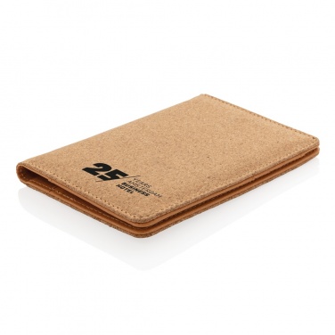 Logo trade corporate gifts picture of: Cork secure RFID passport cover