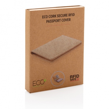 Logo trade promotional product photo of: Cork secure RFID passport cover