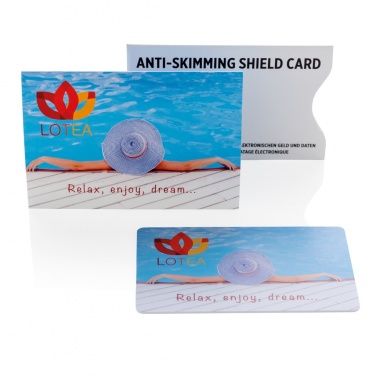 Logo trade promotional product photo of: Anti-skimming RFID shield card with active jamming chip