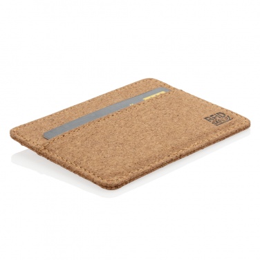 Logo trade advertising products picture of: Cork secure RFID slim wallet