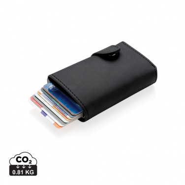 Logotrade advertising products photo of: Standard aluminium RFID cardholder with PU wallet