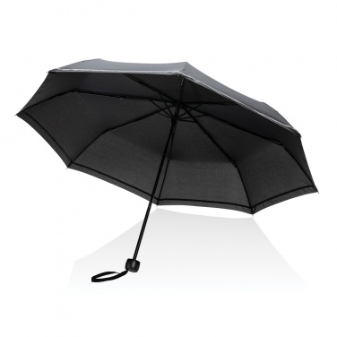 Logotrade promotional gift image of: 20.5"Impact AWARE™ RPET 190T pongee mini reflective umbrella