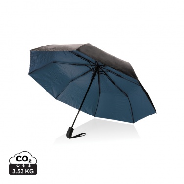 Logotrade promotional item picture of: 21" Impact AWARE™ RPET 190T Pongee dual colour mini umbrella