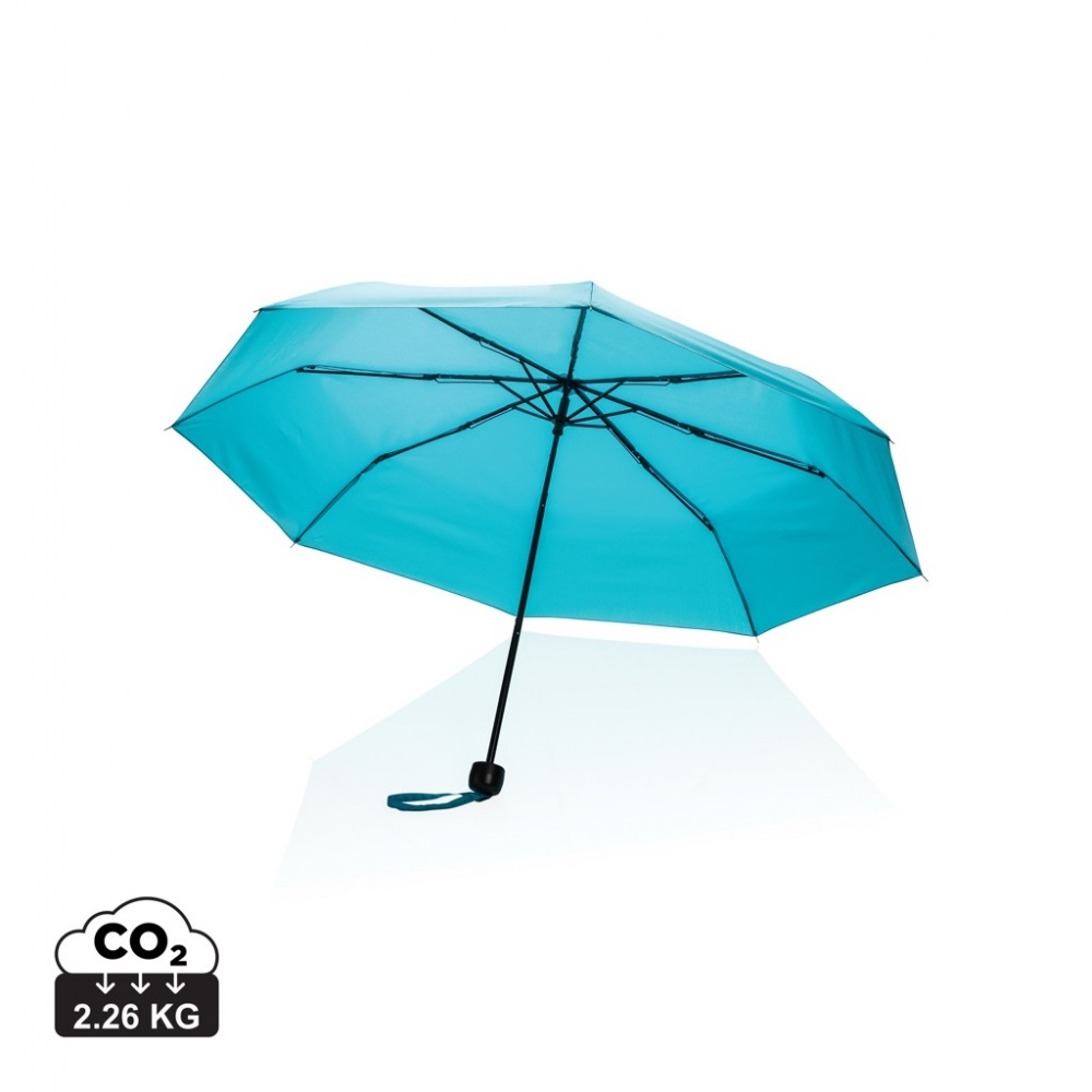 Logo trade promotional products image of: 20.5" Impact AWARE™ RPET 190T mini umbrella