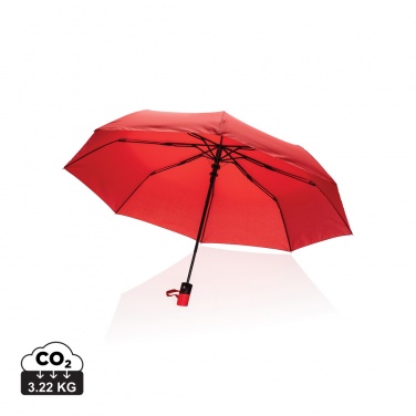 Logo trade promotional giveaways picture of: 21" Impact AWARE™ RPET 190T mini auto open umbrella