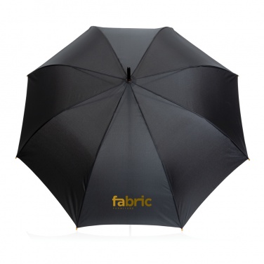 Logotrade promotional product picture of: 27" Impact AWARE™ RPET 190T auto open bamboo umbrella