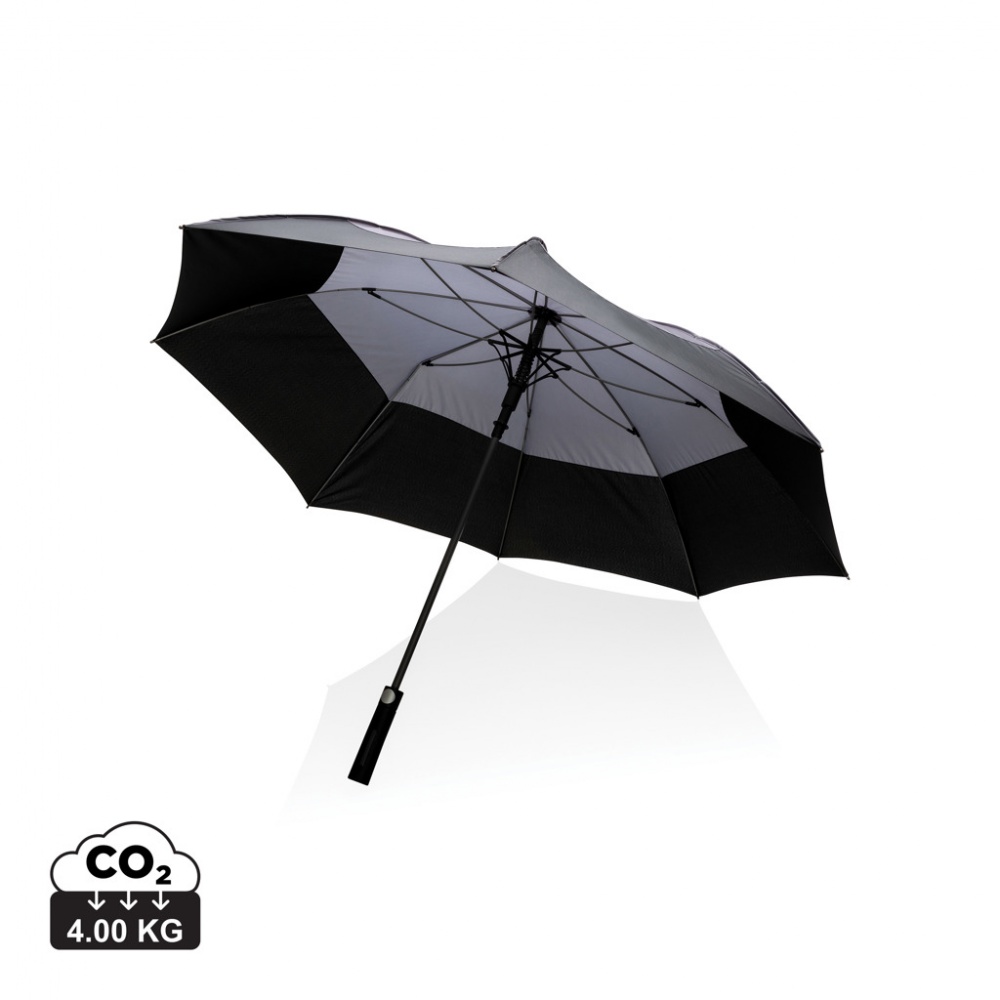 Logotrade promotional product picture of: 27" Impact AWARE™ RPET 190T auto open stormproof umbrella