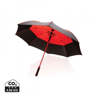 Logo trade promotional merchandise photo of: 27" Impact AWARE™ RPET 190T auto open stormproof umbrella