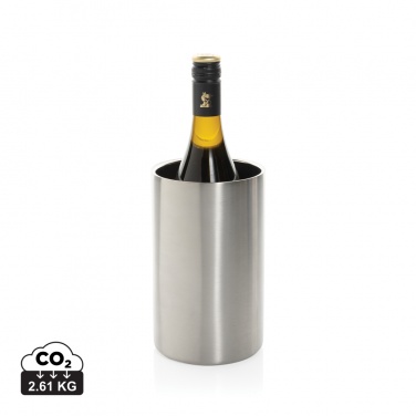 Logo trade promotional item photo of: Vino RCS certified recycled stainless steel wine bucket