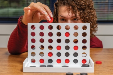 Logo trade promotional gift photo of: Connect four wooden game