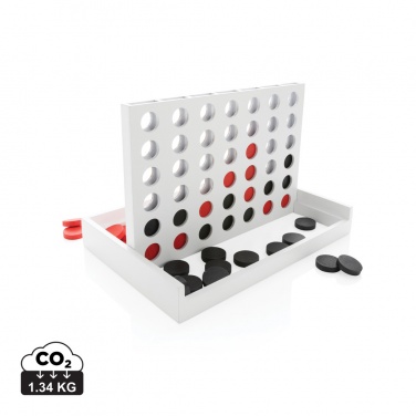 Logo trade advertising products image of: Connect four wooden game