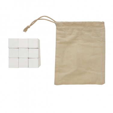 Logo trade promotional gift photo of: Wooden brain game in canvas pouch