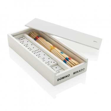 Logotrade promotional item image of: Deluxe mikado/domino in wooden box