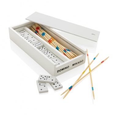 Logotrade promotional merchandise image of: Deluxe mikado/domino in wooden box