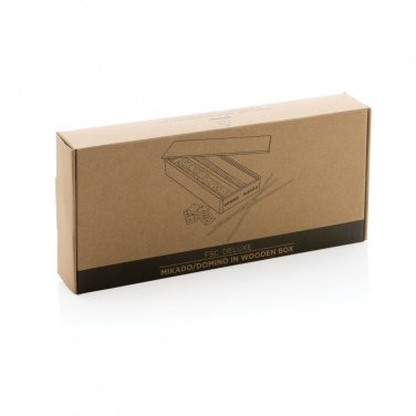 Logotrade promotional merchandise image of: Deluxe mikado/domino in wooden box