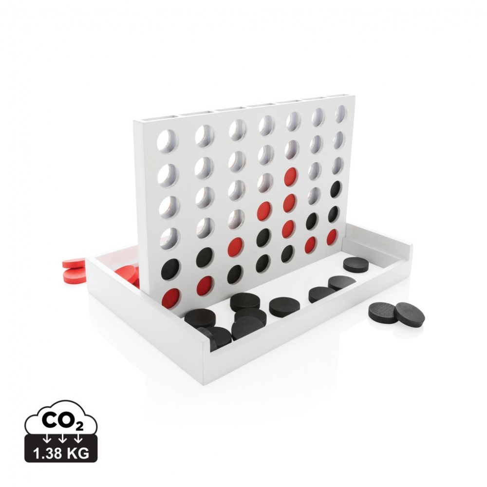 Logo trade promotional giveaway photo of: Connect four wooden game