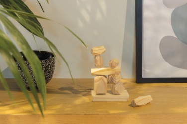 Logo trade business gifts image of: Ukiyo Crios wooden balancing rocks in pouch