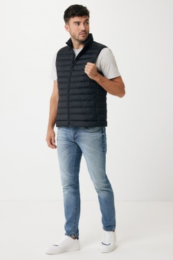 Logo trade promotional merchandise image of: Iqoniq Meru men recycled polyester bodywarmer