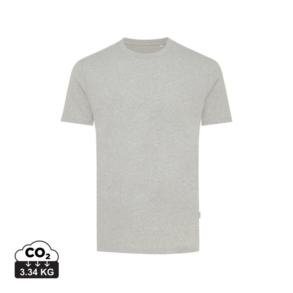 Logo trade promotional giveaways image of: Iqoniq Manuel recycled cotton t-shirt undyed