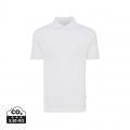 Iqoniq Yosemite recycled cotton pique polo, recycled white