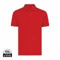 Iqoniq Yosemite recycled cotton pique polo, red