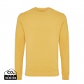 Iqoniq Zion recycled cotton crew neck, ochre yellow