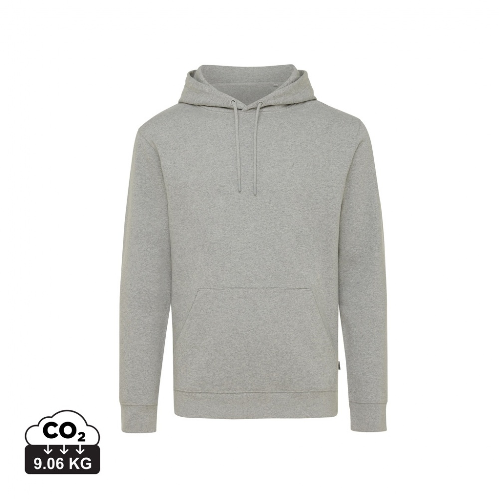 Logo trade corporate gift photo of: Iqoniq Torres recycled cotton hoodie undyed