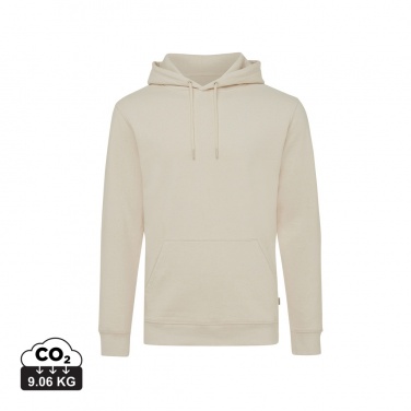 Logo trade corporate gifts image of: Iqoniq Torres recycled cotton hoodie undyed