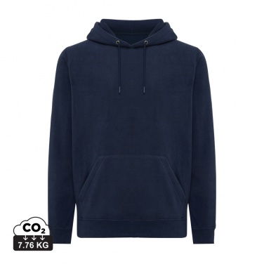 Logo trade corporate gift photo of: Iqoniq Trivor recycled polyester microfleece hoodie