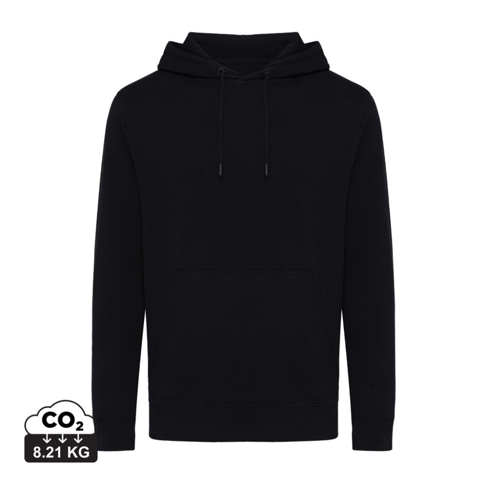 Logo trade promotional item photo of: Iqoniq Rila lightweight recycled cotton hoodie