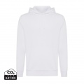 Iqoniq Rila lightweight recycled cotton hoodie, recycled white