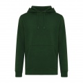 Iqoniq Rila lightweight recycled cotton hoodie, forest green